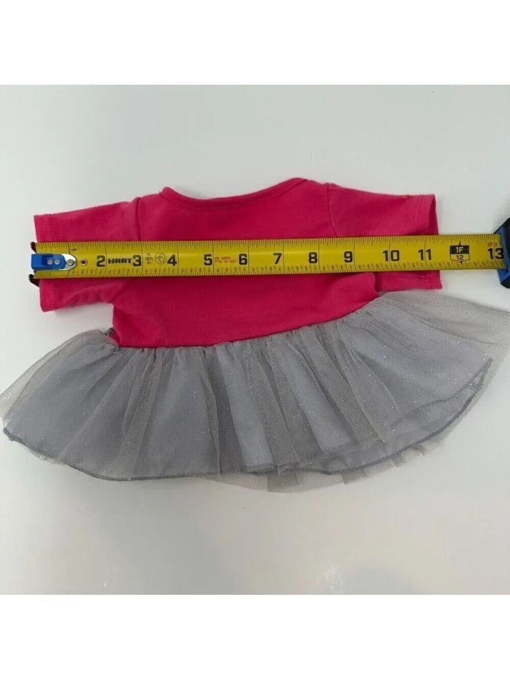 Build A Bear Pink Shirt Silver Tutu Dress Cookies Make Me Smile BAB Glittery